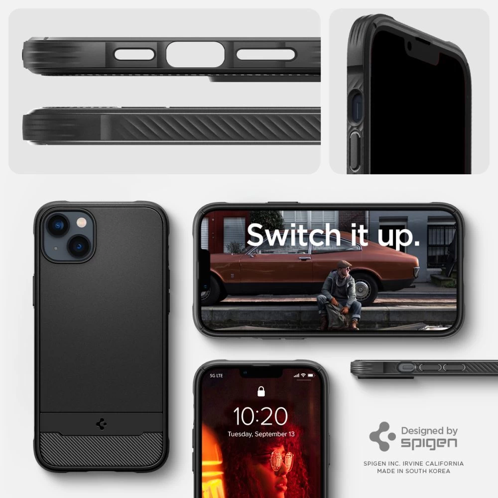 Apple iPhone 14 case black SPIGEN RUGGED ARMOR Mag Magsafe