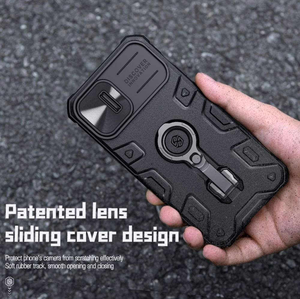 Apple iPhone 14 case black Nillkin CamShield Armor Pro