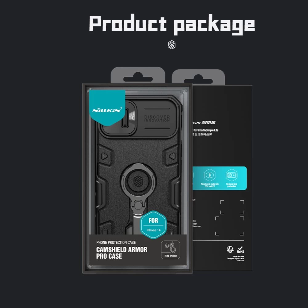 Apple iPhone 14 case black Nillkin CamShield Armor Pro