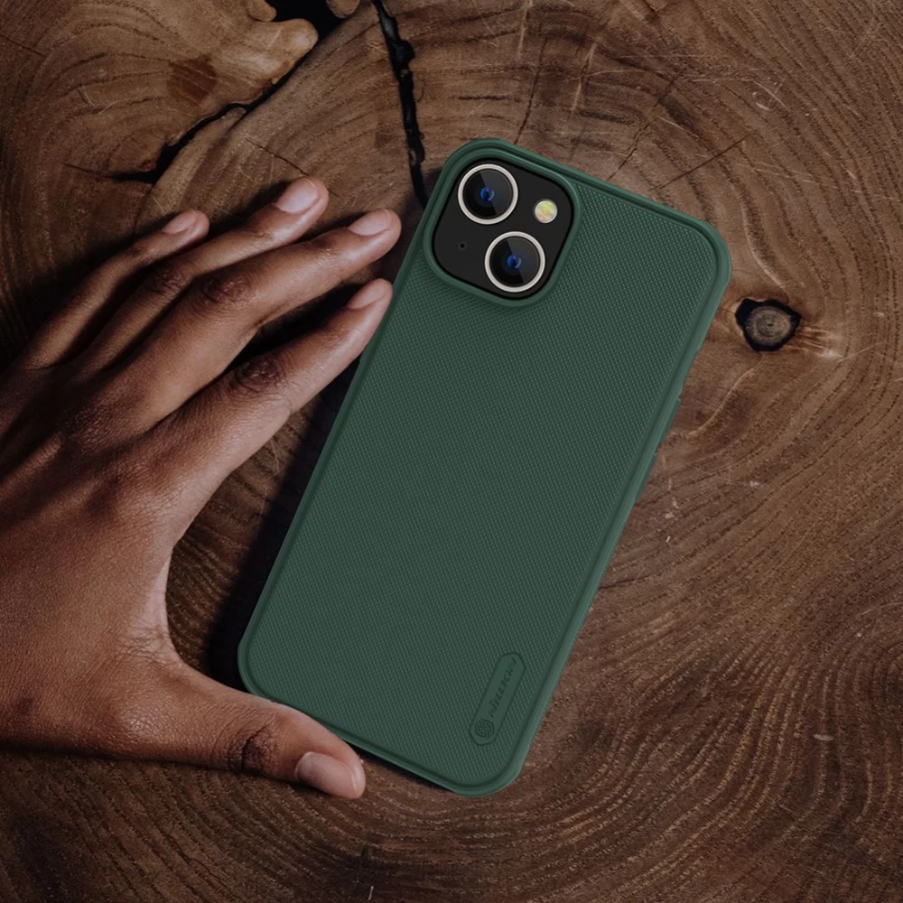 Apple iPhone 14 case green Nillkin Super Frosted Shield Pro