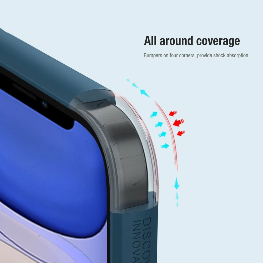 Apple iPhone 14 case blue Nillkin Super Frosted Shield Pro