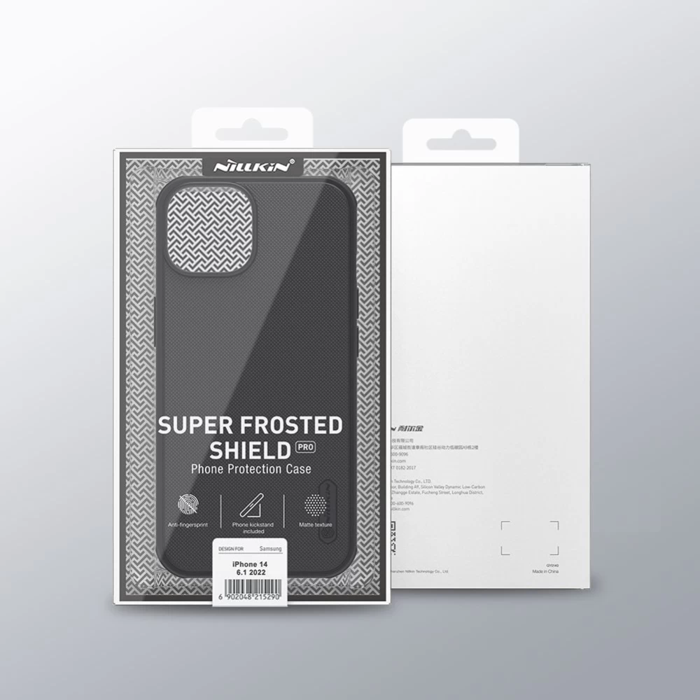 Apple iPhone 14 case blue Nillkin Super Frosted Shield Pro
