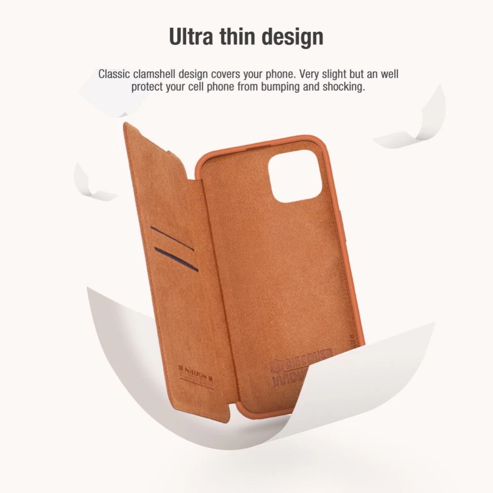 Apple iPhone 14 case blue Nillkin Qin Pro Leather