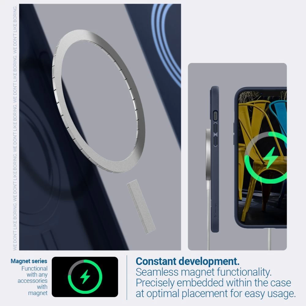 Apple iPhone 14 case blue CASEOLOGY Parallax Mag Magsafe