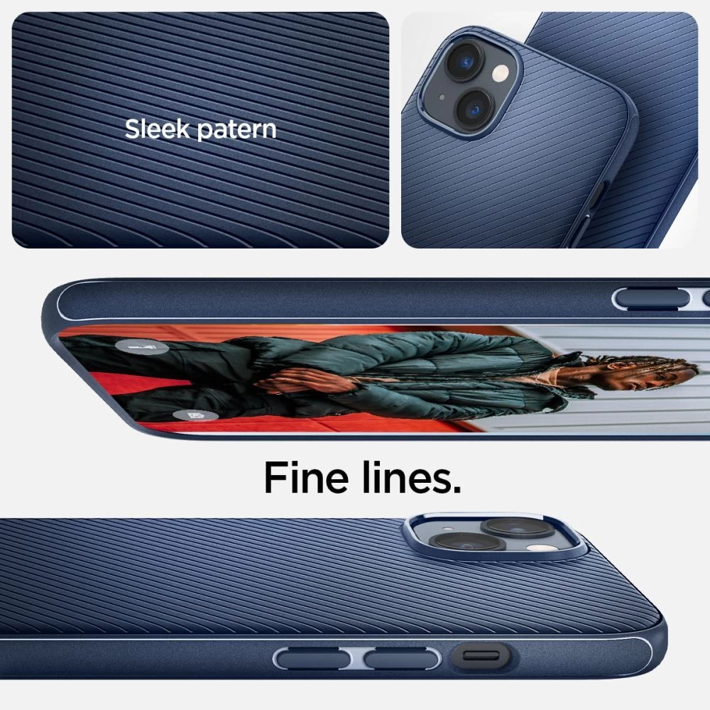 Apple iPhone 14 case blue SPIGEN MAG ARMOR