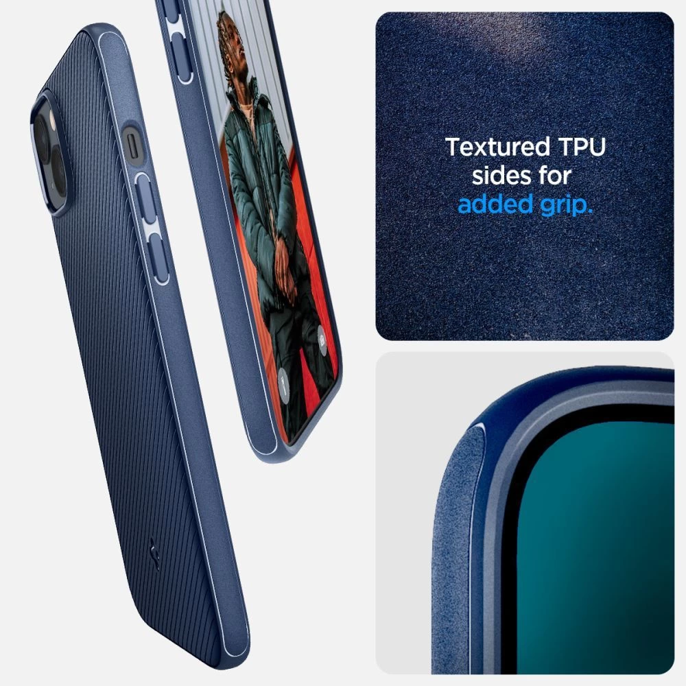 Apple iPhone 14 case blue SPIGEN MAG ARMOR