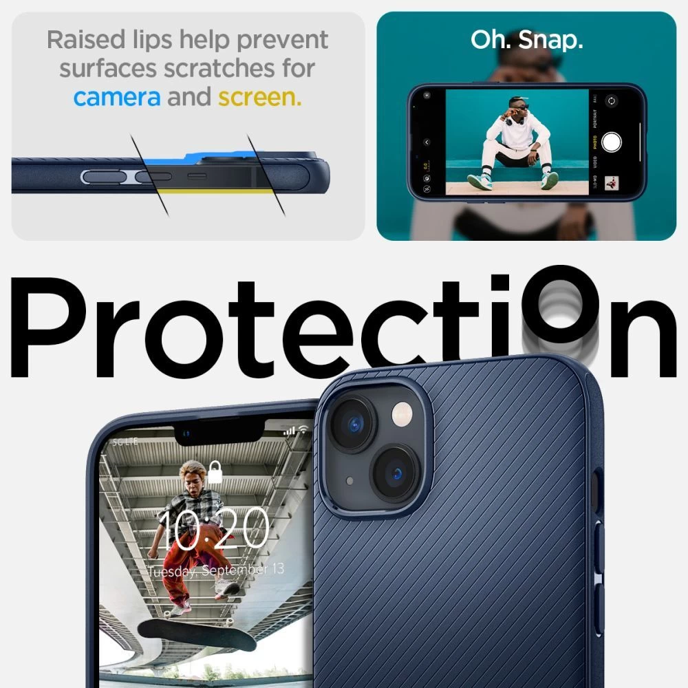 Apple iPhone 14 case blue SPIGEN MAG ARMOR