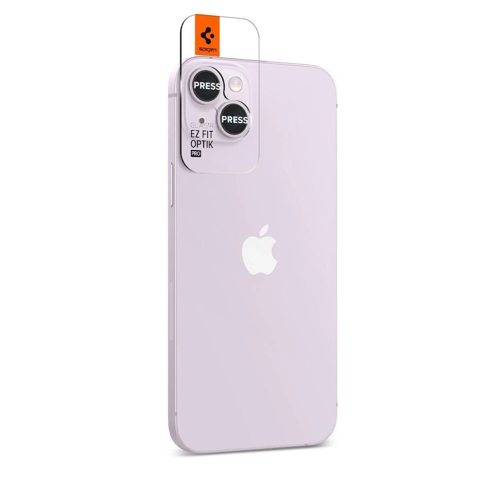 Apple iPhone 14 aizsargstikls SPIGEN OPTIK.TR EZ FIT CAMERA PROTECTOR (2-pack)