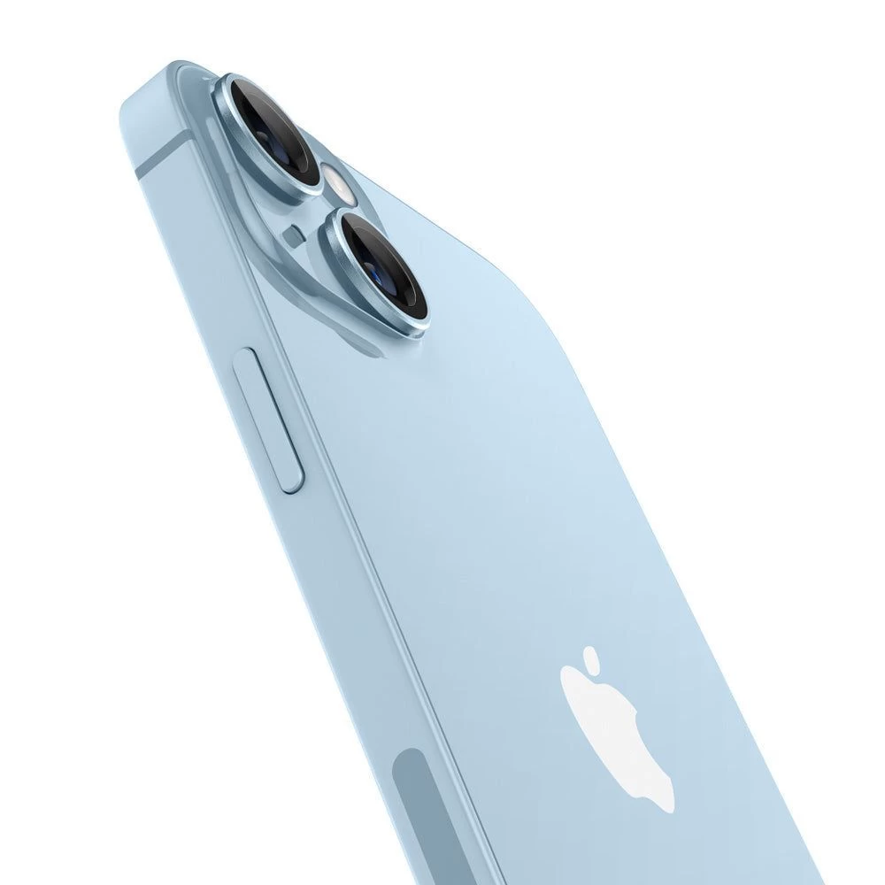 Apple iPhone 14 aizsargstikls zils SPIGEN OPTIK.TR EZ FIT CAMERA PROTECTOR (2-pack)