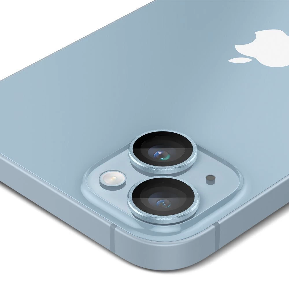 Apple iPhone 14 aizsargstikls zils SPIGEN OPTIK.TR EZ FIT CAMERA PROTECTOR (2-pack)