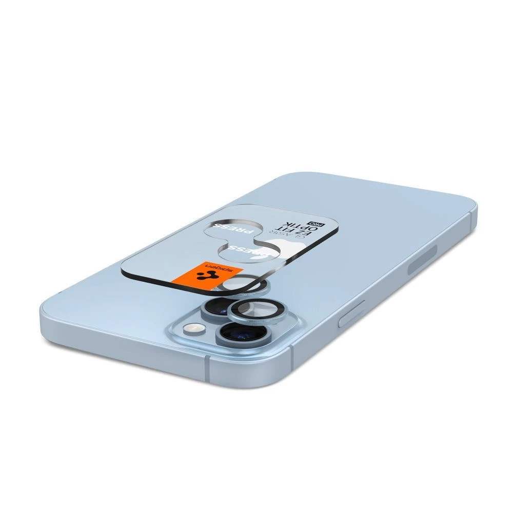 Apple iPhone 14 aizsargstikls zils SPIGEN OPTIK.TR EZ FIT CAMERA PROTECTOR (2-pack)