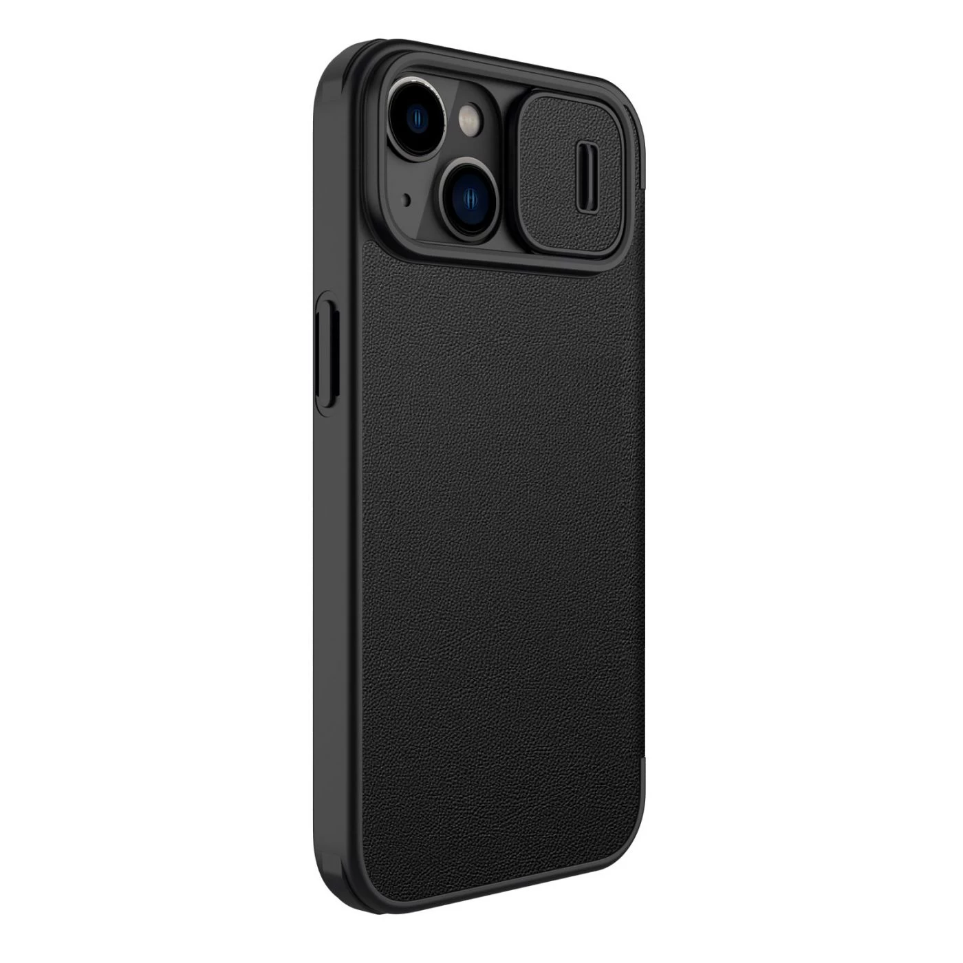 Apple iPhone 14 case black Nillkin Qin Pro Leather (Plain Version)