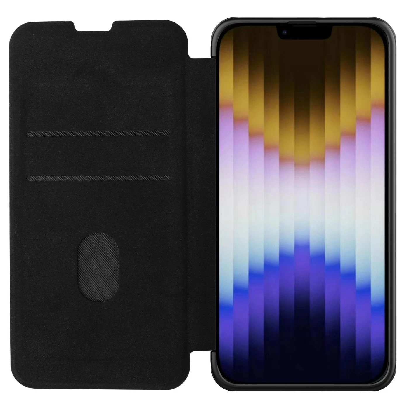 Apple iPhone 14 case black Nillkin Qin Pro Leather (Plain Version)
