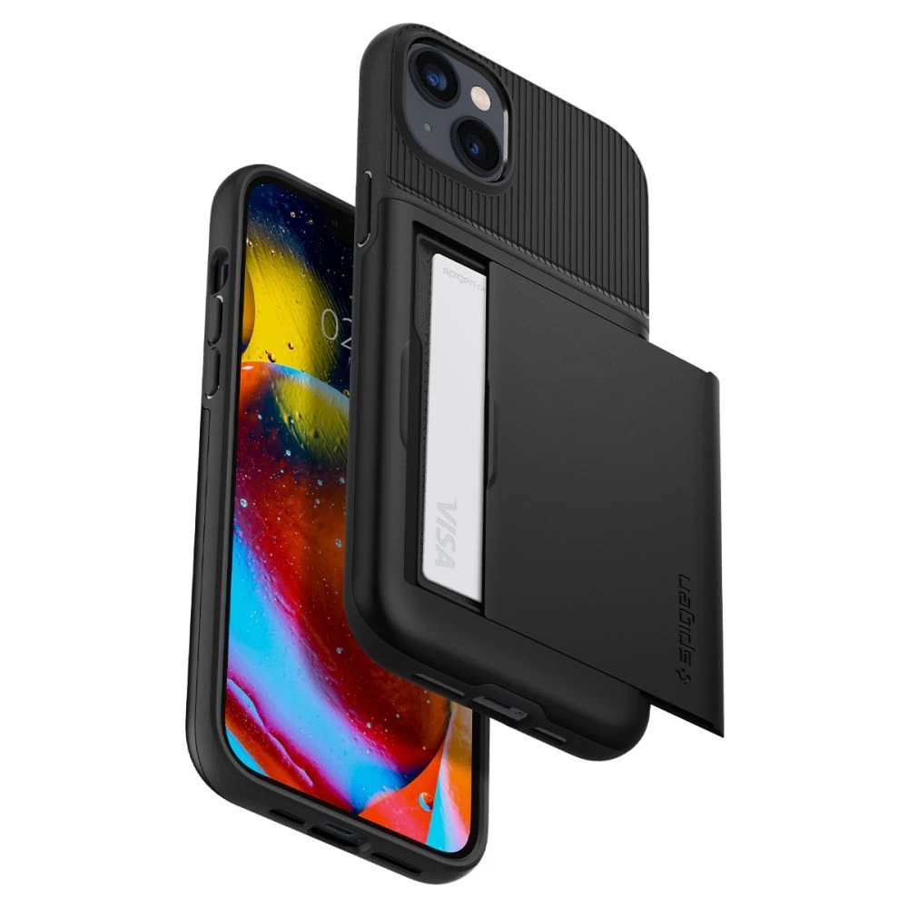 Apple iPhone 14 case black SPIGEN SLIM ARMOR CS