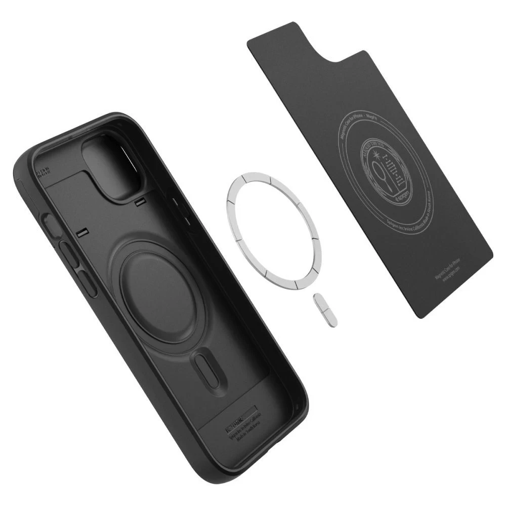 Apple iPhone 14 case black SPIGEN OPTIK ARMOR MAG MAGSAFE