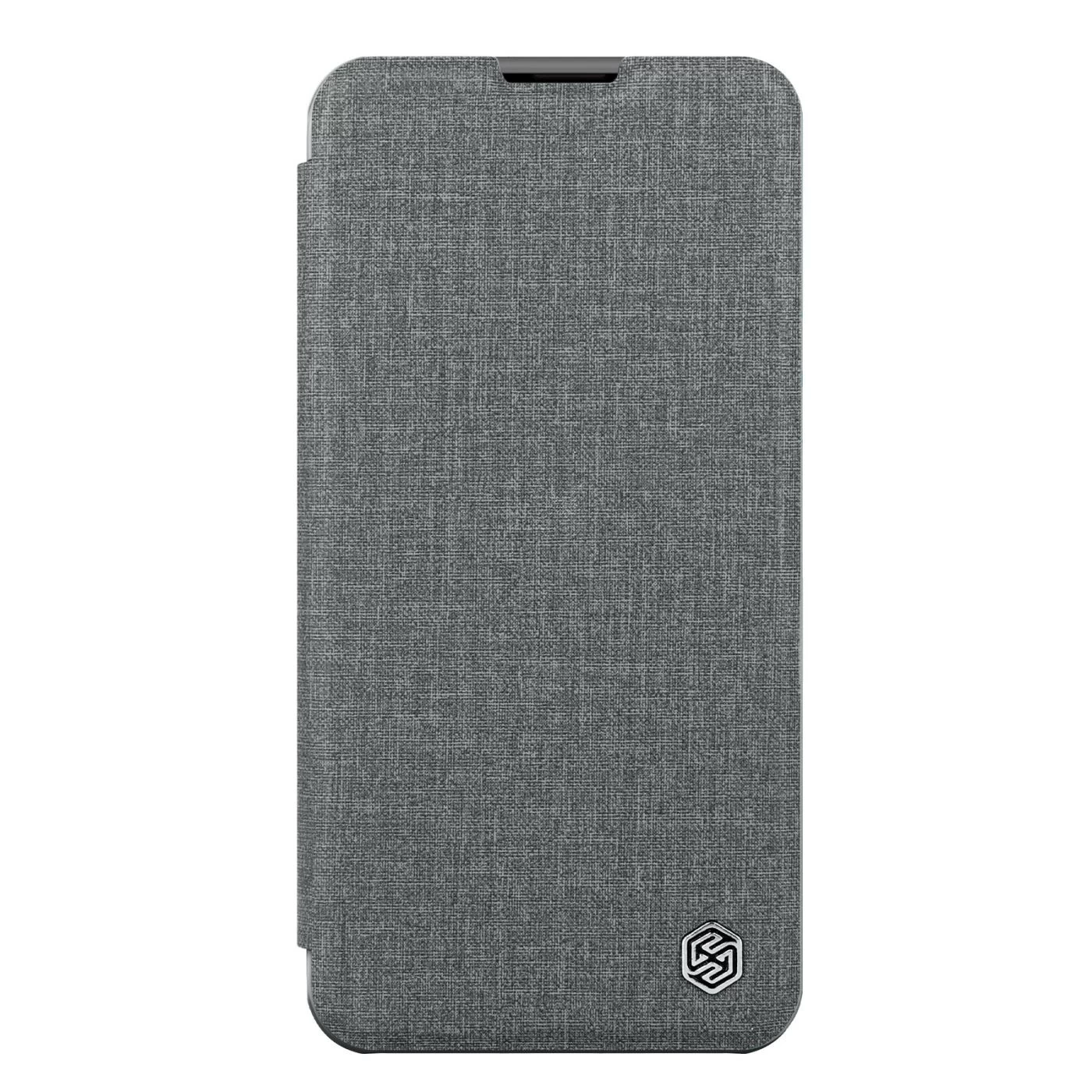 Apple iPhone 14 case gray Nillkin Qin Pro Leather (Cloth Version)