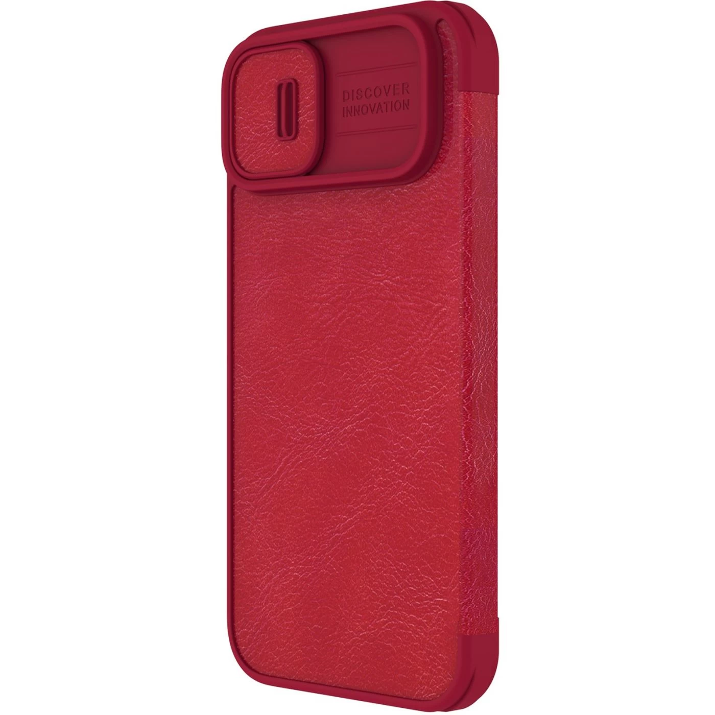 Apple iPhone 14 case red Nillkin Qin Pro Leather