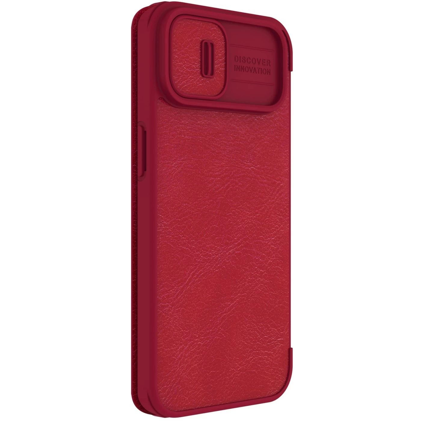 Apple iPhone 14 case red Nillkin Qin Pro Leather