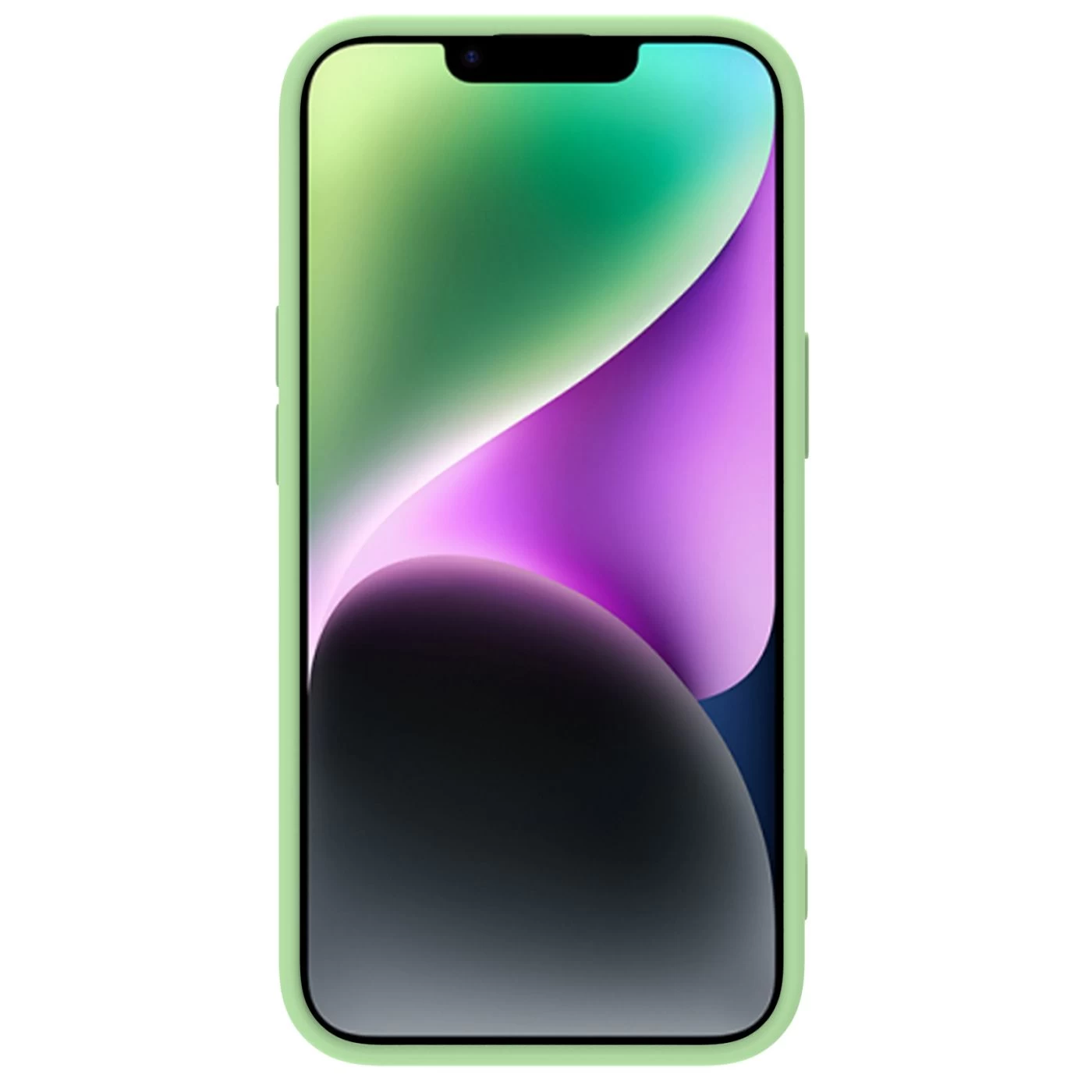 Apple iPhone 14 dėklas žalia Nillkin CamShield Silky Magnetic Silicon