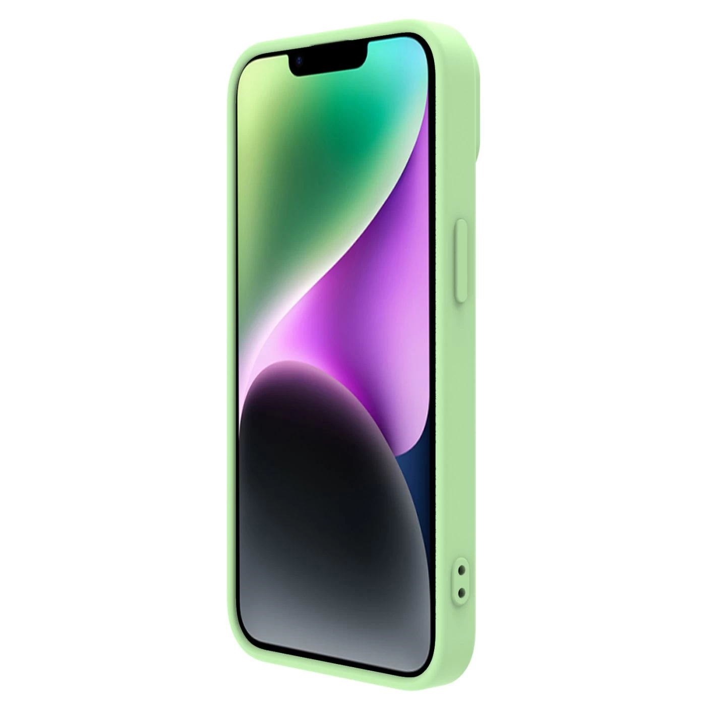 Apple iPhone 14 dėklas žalia Nillkin CamShield Silky Magnetic Silicon