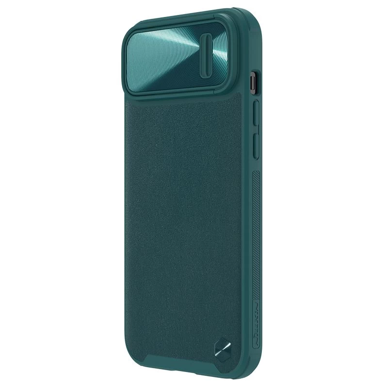 Apple iPhone 14 case green NILLKIN CAMSHIELD LEATHER S MAGNETIC