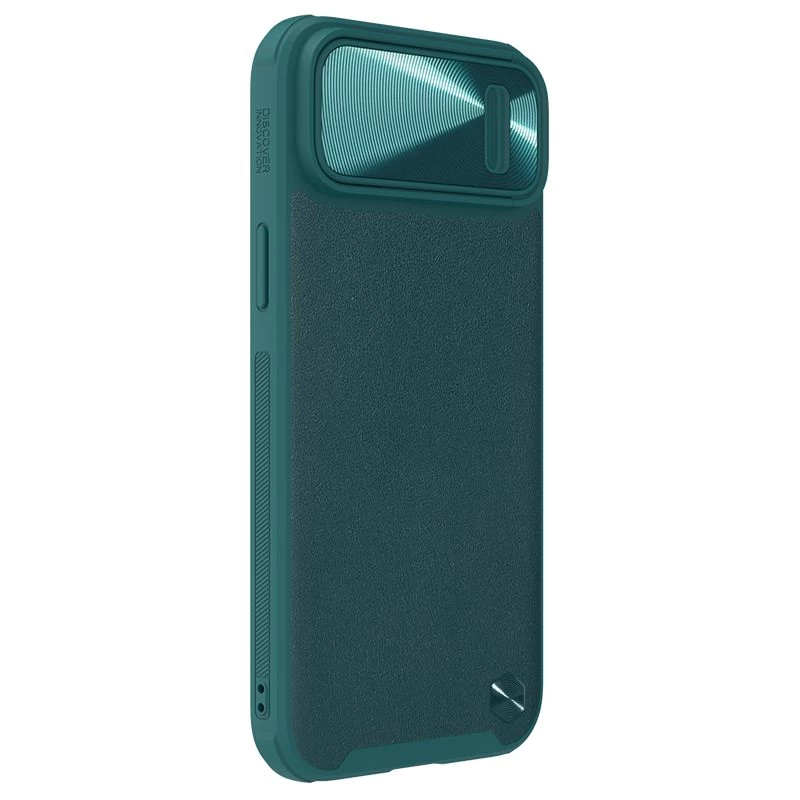 Apple iPhone 14 case green NILLKIN CAMSHIELD LEATHER S MAGNETIC