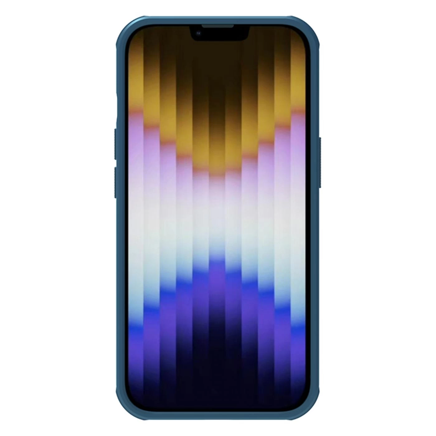 Apple iPhone 14 чехол синий Nillkin Super Frosted Shield Magnetic