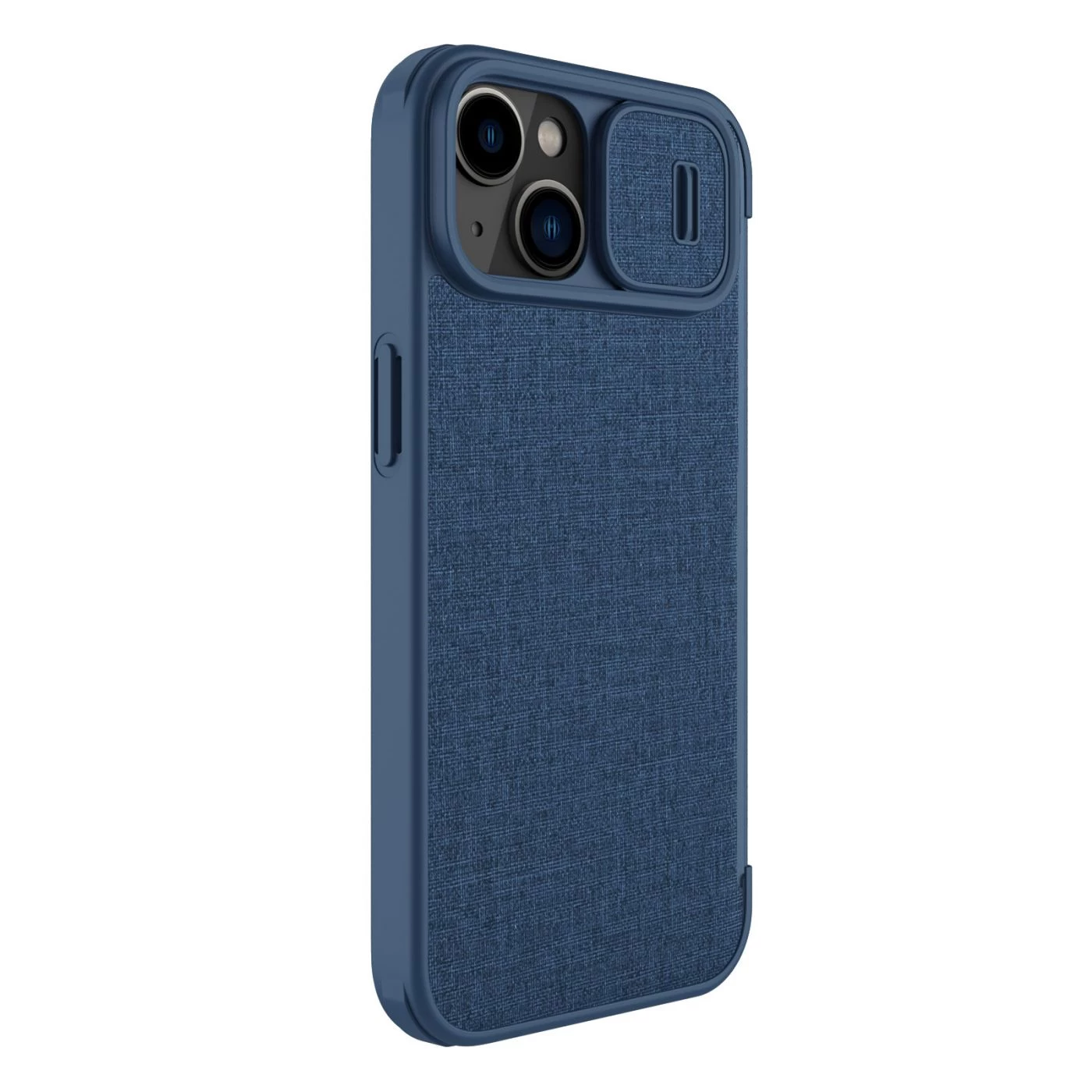 Apple iPhone 14 case blue Nillkin Qin Pro Leather (Cloth Version)