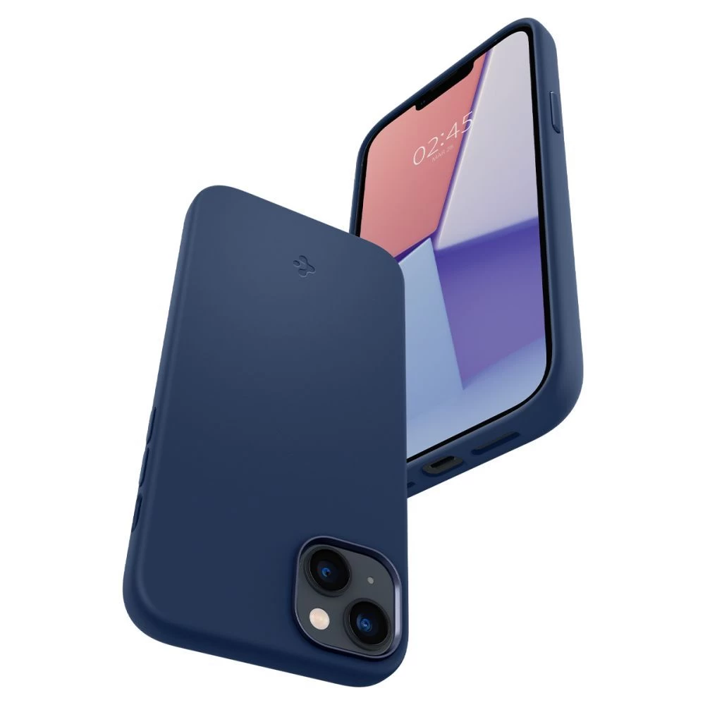Apple iPhone 14 case blue SPIGEN SILICONE FIT MAG MAGSAFE