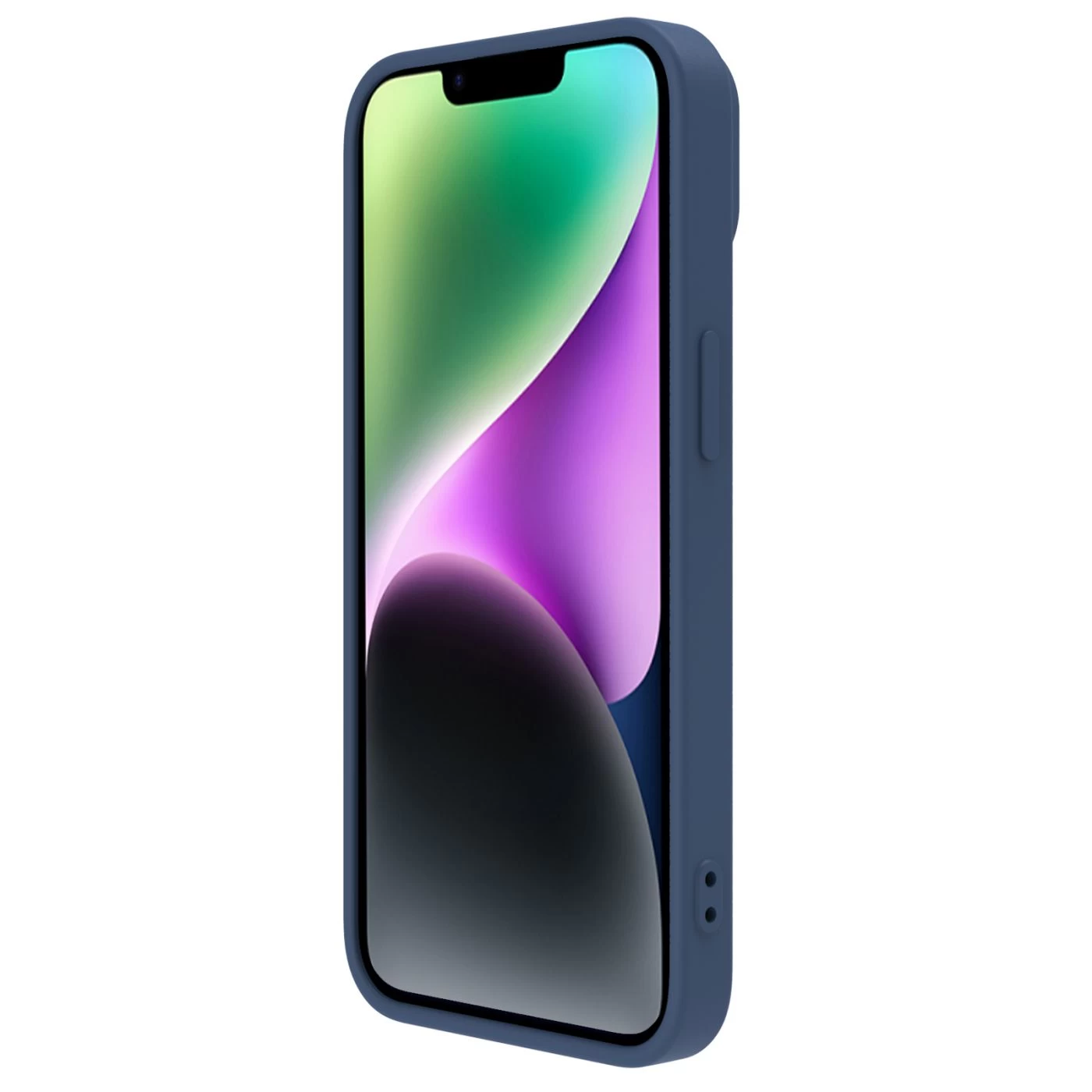 Apple iPhone 14 dėklas mėlyna Nillkin CamShield Silky Magnetic Silicon