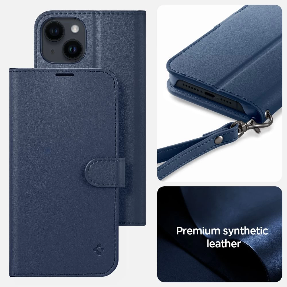 Apple iPhone 14 case blue SPIGEN WALLET S
