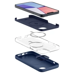 Apple iPhone 14 case blue SPIGEN SILICONE FIT MAG MAGSAFE