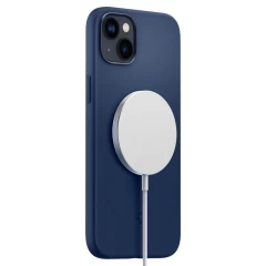 Apple iPhone 14 case blue SPIGEN SILICONE FIT MAG MAGSAFE