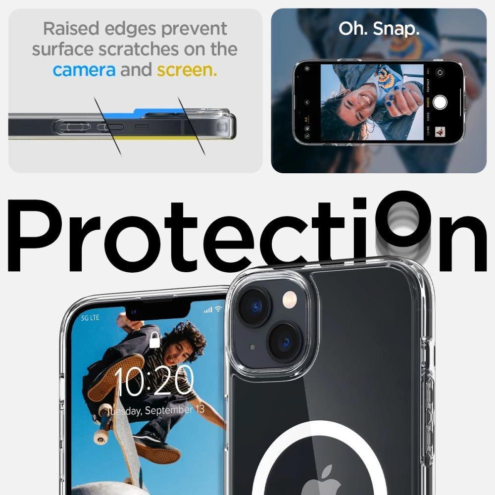 Apple iPhone 14 Plus suojakuori valkoinen SPIGEN ULTRA HYBRID Mag Magsafe