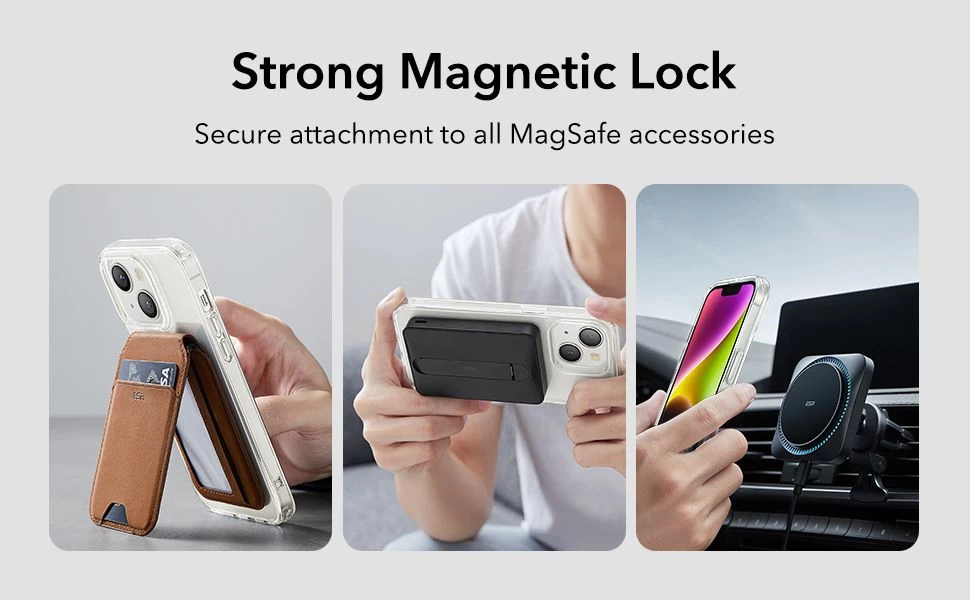 Apple iPhone 14 Plus case transparent ESR CLASSIC HYBRID HALOLOCK MAGSAFE
