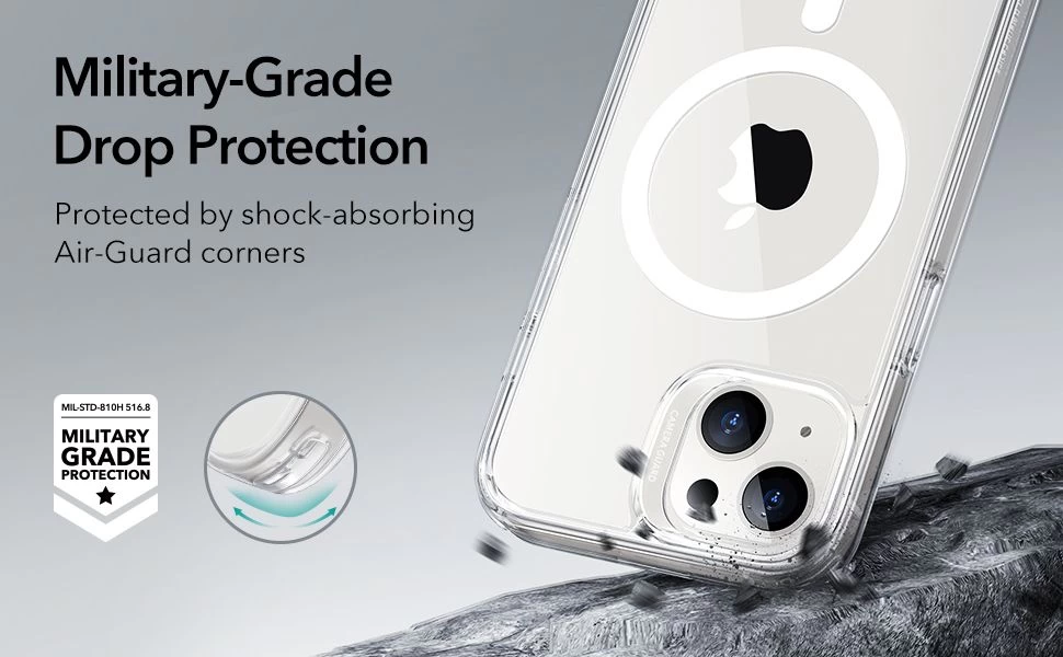 Apple iPhone 14 Plus case transparent ESR CLASSIC HYBRID HALOLOCK MAGSAFE