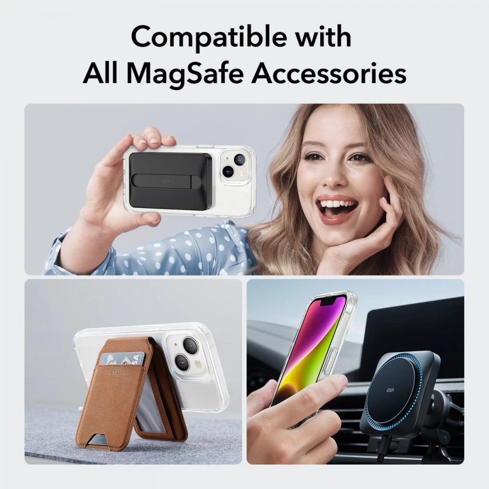Apple iPhone 14 Plus case transparent ESR CLASSIC HYBRID HALOLOCK MAGSAFE