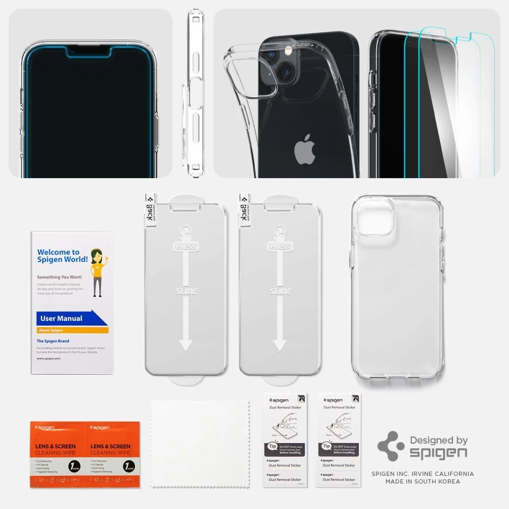 Apple iPhone 14 Plus case transparent SPIGEN CRYSTAL PACK