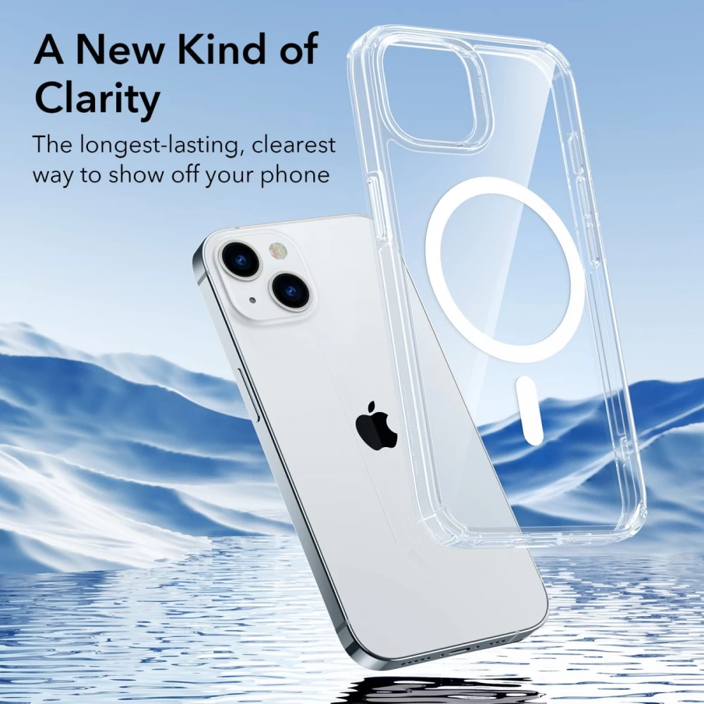 Apple iPhone 14 Plus case transparent ESR KRYSTEC™ HALOLOCK MAGSAFE
