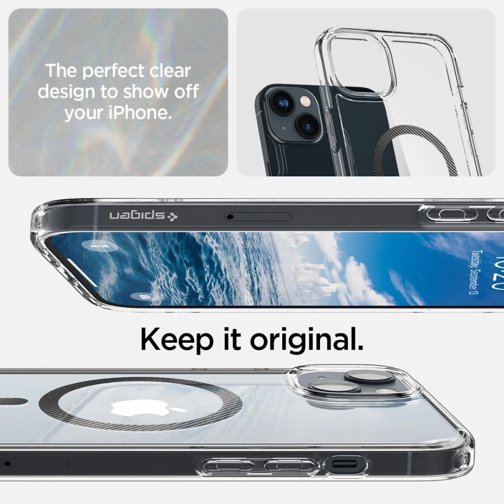 Apple iPhone 14 Plus suojakuori läpinäkyvä SPIGEN ULTRA HYBRID MAG MAGSAFE