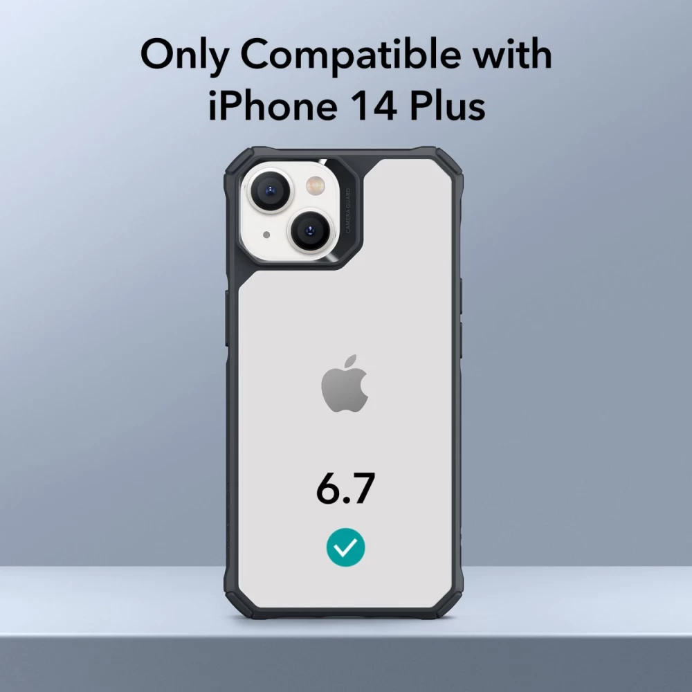Apple iPhone 14 Plus ümbris läbipaistev hall ESR AIR ARMOR