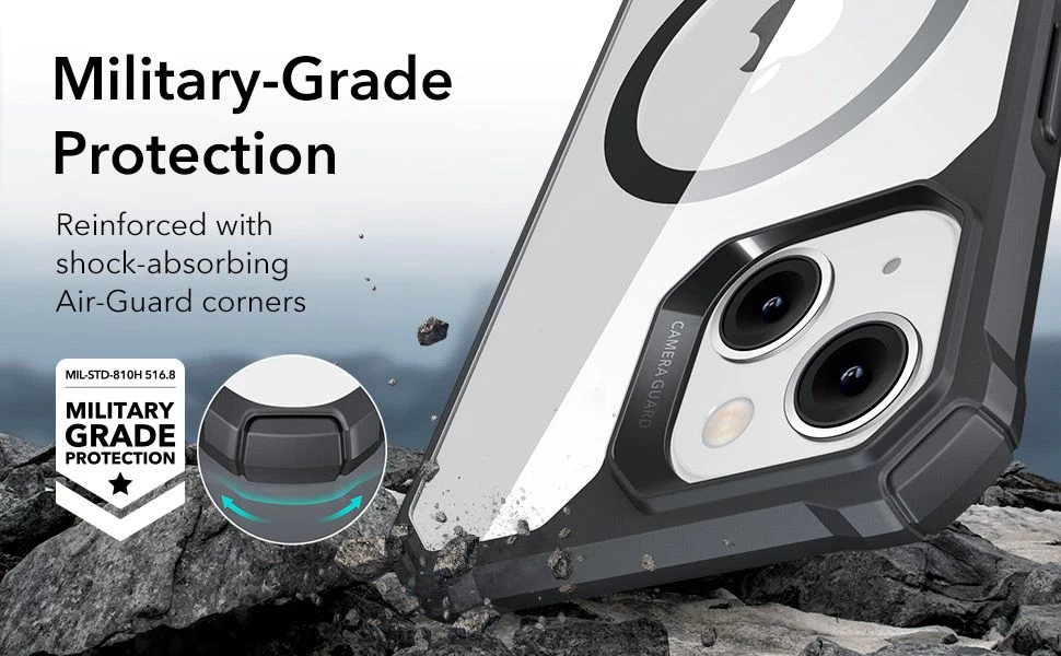 Apple iPhone 14 Plus ümbris läbipaistev hall ESR AIR ARMOR HALOLOCK MAGSAFE