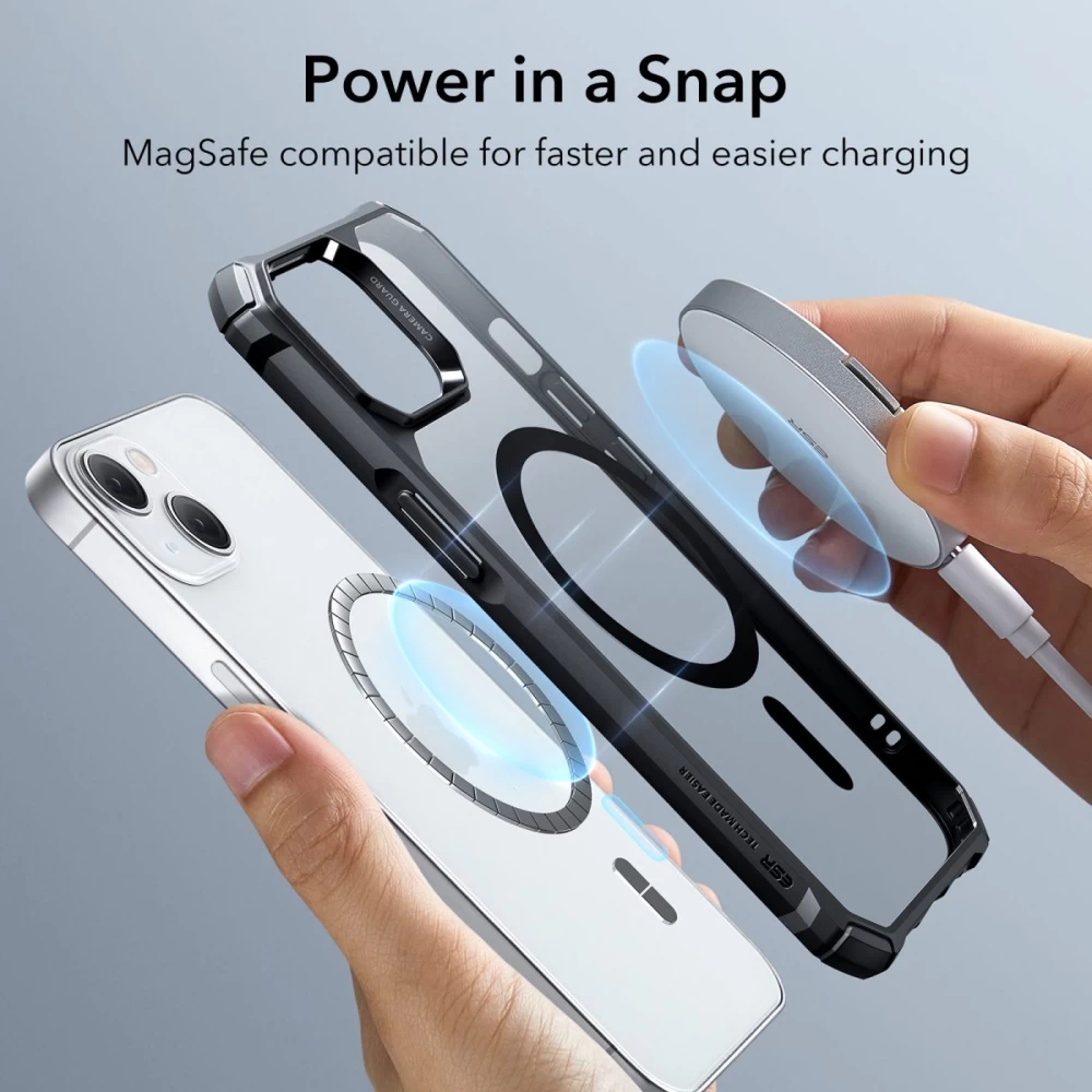 Apple iPhone 14 Plus ümbris läbipaistev hall ESR AIR ARMOR HALOLOCK MAGSAFE