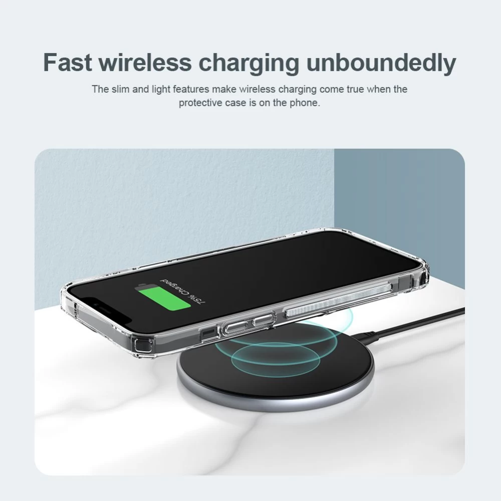 Apple iPhone 14 Plus skal genomskinlig blå Nillkin TPU Pro Magnetic