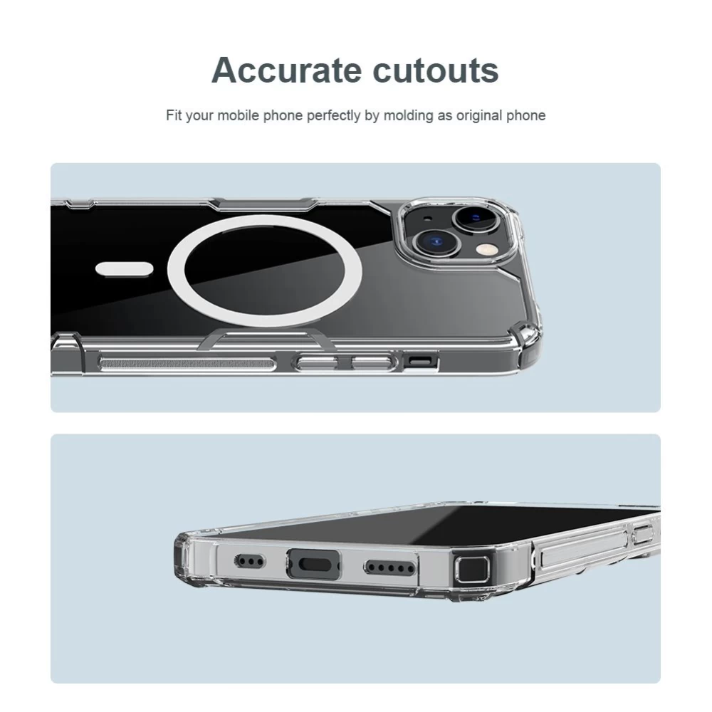 Apple iPhone 14 Plus skal genomskinlig blå Nillkin TPU Pro Magnetic