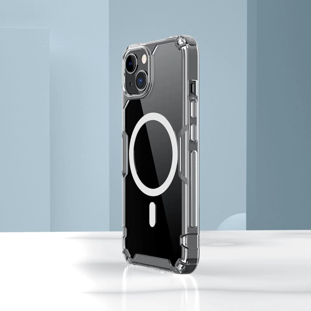 Apple iPhone 14 Plus skal genomskinlig blå Nillkin TPU Pro Magnetic