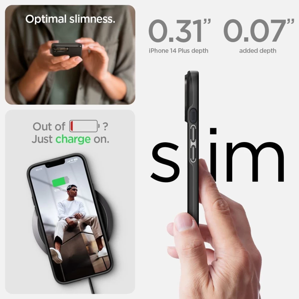Apple iPhone 14 Plus case black SPIGEN THIN FIT