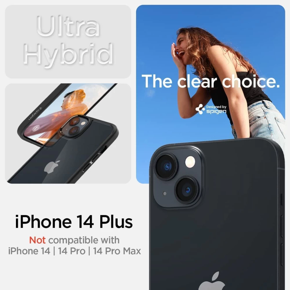 Apple iPhone 14 Plus dėklas Juoda SPIGEN ULTRA HYBRID