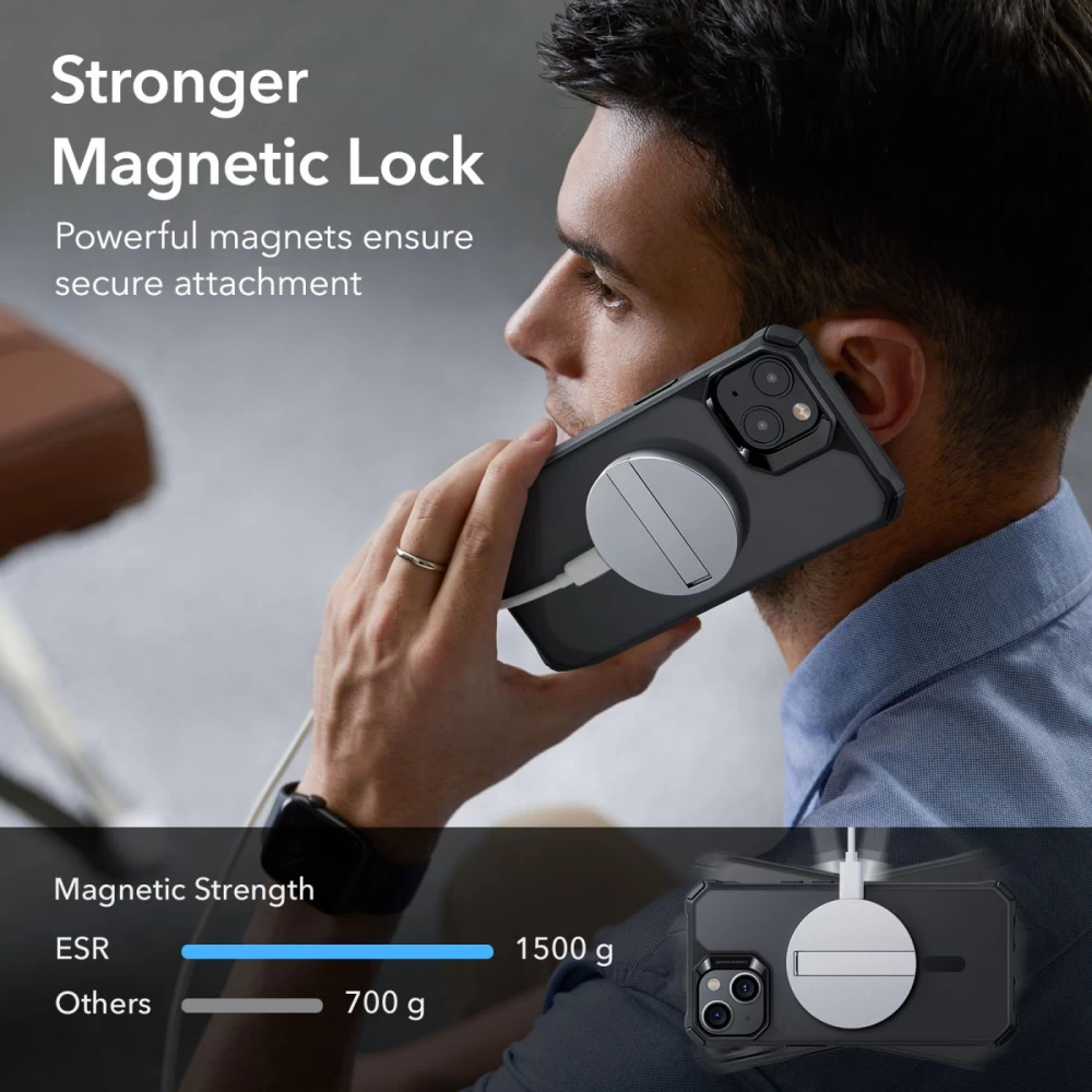 Apple iPhone 14 Plus dėklas Juoda ESR AIR ARMOR HALOLOCK MAGSAFE