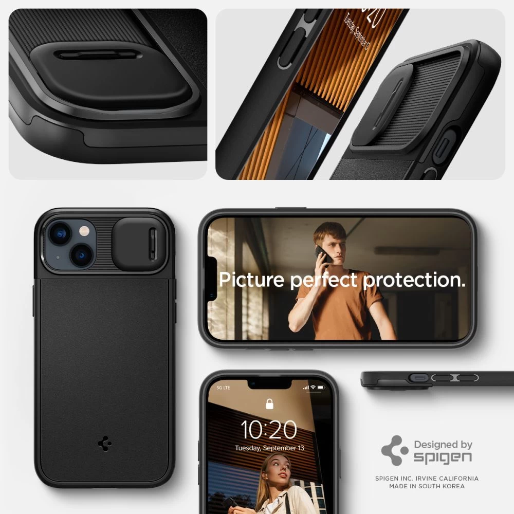 Apple iPhone 14 Plus ümbris must SPIGEN OPTIK ARMOR MAG MAGSAFE